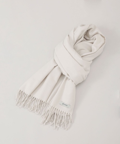 NANO universe（ナノユニバース）の「WEB限定/スムースタッチストール（ストール/ショール・レディース・ライトグレー/ブラック/イエロー/ミント/ラベンダー/アイボリー/グレー系その他4/ベージュ系その他2・FREE）」の5枚目の写真