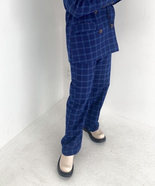 archives(アルシーヴ)の「【SETUPにも】チェックパンツ(その他パンツ・レディース・ブラウン/ブルー/ワインレッド/キャメル・MEDIUM)」の2枚目の写真