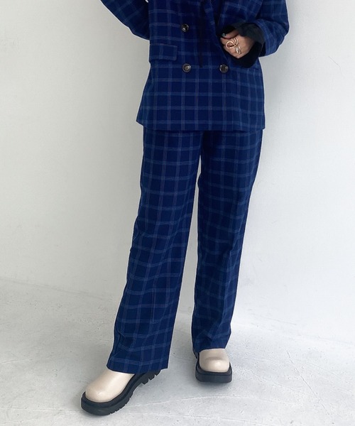 archives(アルシーヴ)の「【SETUPにも】チェックパンツ(その他パンツ・レディース・ブラウン/ブルー/ワインレッド/キャメル・MEDIUM)」の21枚目の写真