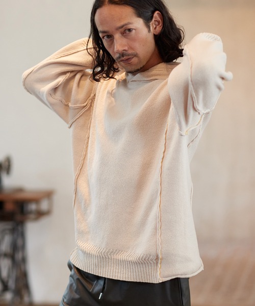 CAMBIO（カンビオ）の「mpa2718-7GGニットパーカー（パーカー・メンズ・ブラック/グリーン/アイボリー・M/L/XL）」の10枚目の写真