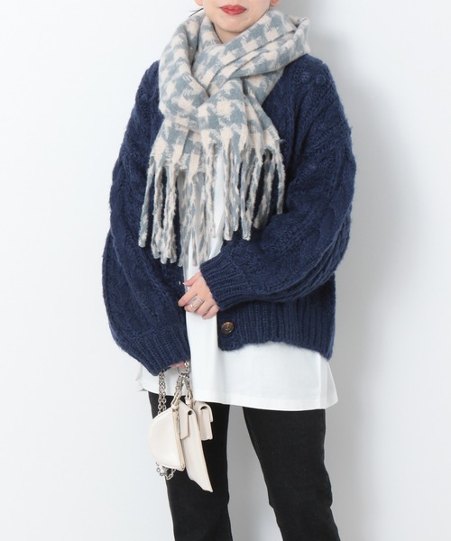 Heather（ヘザー）の「ガラオオバンストール　219166（ストール/ショール・レディース・ホワイト系その他/ベージュ系その他/ブルー系その他・ONE SIZE）」の10枚目の写真