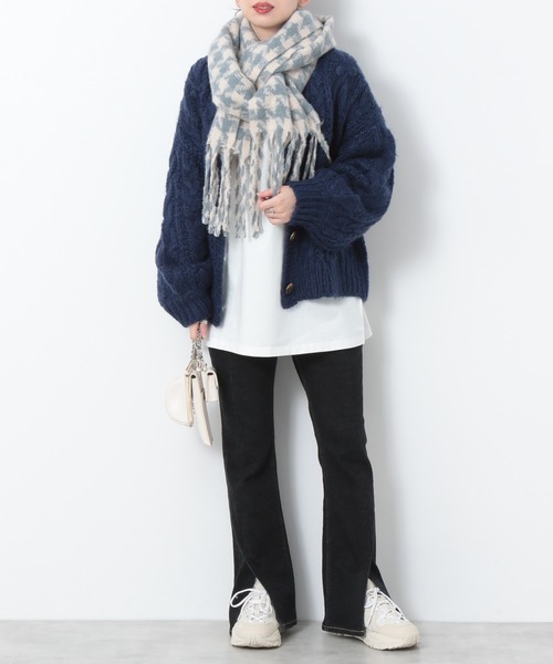 Heather（ヘザー）の「ガラオオバンストール　219166（ストール/ショール・レディース・ホワイト系その他/ベージュ系その他/ブルー系その他・ONE SIZE）」の11枚目の写真