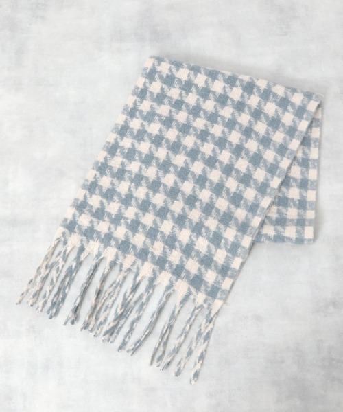 Heather（ヘザー）の「ガラオオバンストール　219166（ストール/ショール・レディース・ホワイト系その他/ベージュ系その他/ブルー系その他・ONE SIZE）」の5枚目の写真