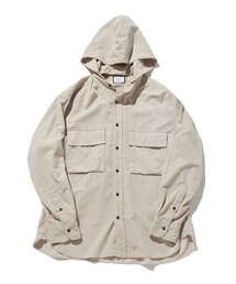 【UNISEX】コーデュロイシャツ / デタッチャブルフード