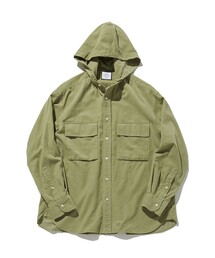 【UNISEX】コーデュロイシャツ / デタッチャブルフード