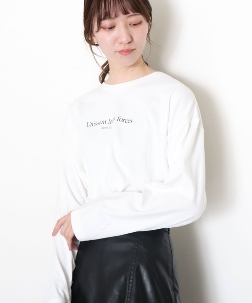 archives(アルシーヴ)の「ロゴプリントアソートロンT(Tシャツ/カットソー・レディース・オフホワイト・MEDIUM)」の4枚目の写真