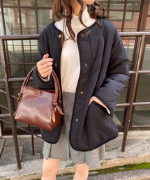 one after another NICE CLAUP | 【ZOZO限定】リバーシブルで着こなし広がる！ノーカラーキルティングボアコート(ノーカラーコート)