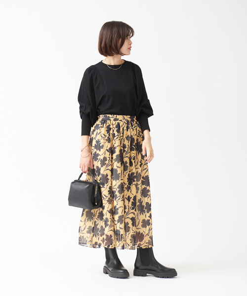 eness（エネス）の「【ENESS】サイドコアブーツ（ブーツ・レディース・ブラック・35/36/37/38/39）」の2枚目の写真