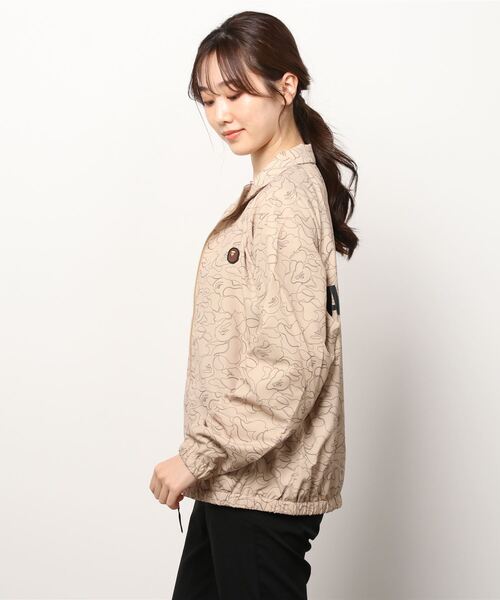 A BATHING APE（アベイシングエイプ）の「LINE CAMO TRACK JACKET L（ブルゾン・レディース・ベージュ/パープル・X-SMALL/SMALL）」の6枚目の写真