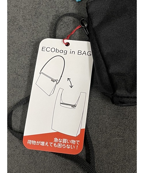 Healthknit Product(ヘルスニットプロダクト)の「Healthknit Product ヘルスニットプロダクト エコバックinサコッシュ(ショルダーバッグ・レディース・C/E/A/B/D・FREE)」の15枚目の写真