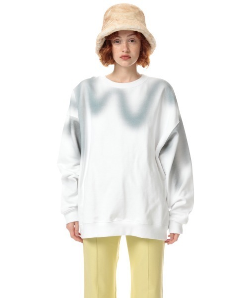 SLY（スライ）の「OVER SIZE MELT-DYE SW TOPS オーバーサイズ スウェット トップス（スウェット・レディース・ホワイト系その他2/ブラック系その他2/ブルー系その他・FREE）」の20枚目の写真