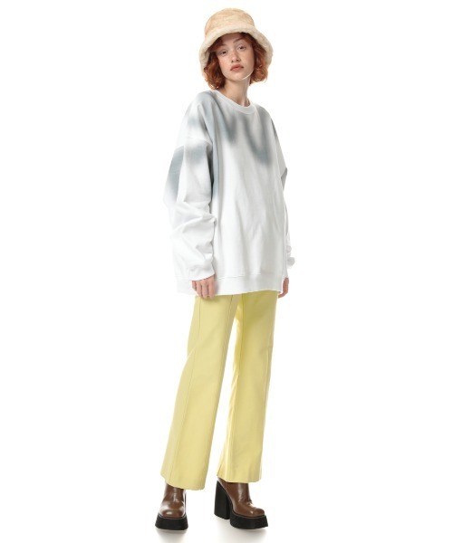 SLY（スライ）の「OVER SIZE MELT-DYE SW TOPS オーバーサイズ スウェット トップス（スウェット・レディース・ホワイト系その他2/ブラック系その他2/ブルー系その他・FREE）」の13枚目の写真