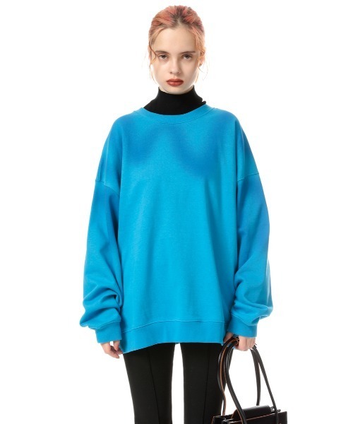 SLY（スライ）の「OVER SIZE MELT-DYE SW TOPS オーバーサイズ スウェット トップス（スウェット・レディース・ホワイト系その他2/ブラック系その他2/ブルー系その他・FREE）」の17枚目の写真