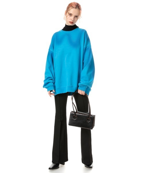 SLY（スライ）の「OVER SIZE MELT-DYE SW TOPS オーバーサイズ スウェット トップス（スウェット・レディース・ホワイト系その他2/ブラック系その他2/ブルー系その他・FREE）」の5枚目の写真