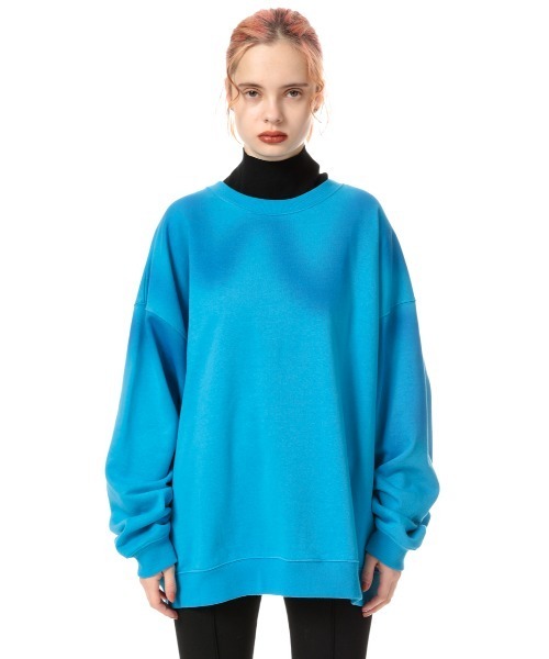 SLY（スライ）の「OVER SIZE MELT-DYE SW TOPS オーバーサイズ スウェット トップス（スウェット・レディース・ホワイト系その他2/ブラック系その他2/ブルー系その他・FREE）」の22枚目の写真