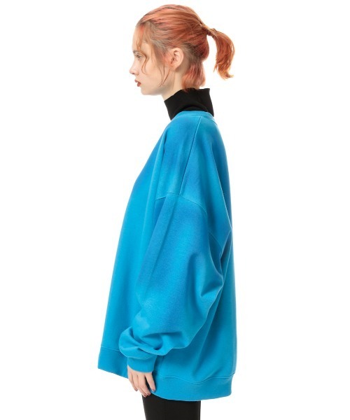 SLY（スライ）の「OVER SIZE MELT-DYE SW TOPS オーバーサイズ スウェット トップス（スウェット・レディース・ホワイト系その他2/ブラック系その他2/ブルー系その他・FREE）」の15枚目の写真