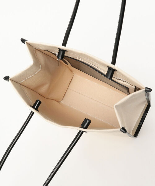 Ray BEAMS(レイビームス)の「YAHKI / キャンバス トート(トートバッグ・レディース・ブラック・ONE SIZE)」の8枚目の写真