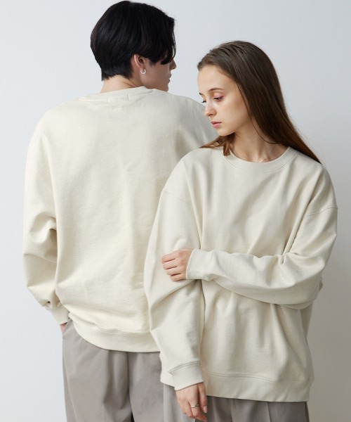 CLEL(クレイル)の「【CLEL】Heavy Weight Loose Sweat / ヘビーウェイト ルーズスウェット(スウェット・メンズ・チャコールグレー/オフホワイト/グレイッシュベージュ・S/M/L)」の22枚目の写真