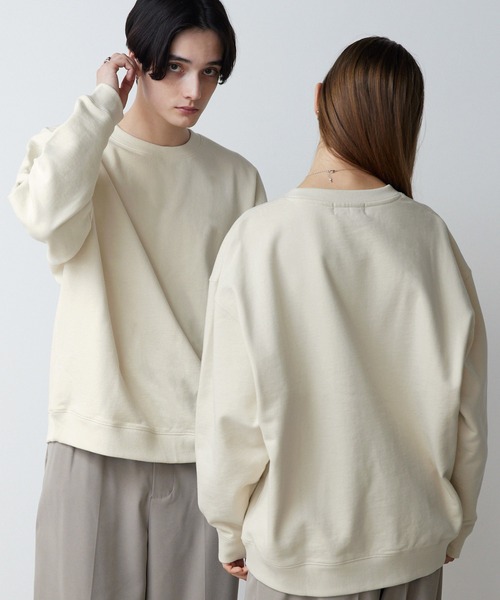 CLEL(クレイル)の「【CLEL】Heavy Weight Loose Sweat / ヘビーウェイト ルーズスウェット(スウェット・メンズ・チャコールグレー/オフホワイト/グレイッシュベージュ・S/M/L)」の21枚目の写真