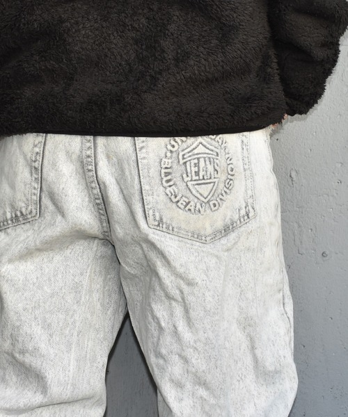 VINTAGE(ヴィンテージ)の「【ヴィンテージ古着】80's UNION BAY アイスウォッシュ テーパード デニムパンツ(デニムパンツ・メンズ・ホワイト・MEDIUM)」の1枚目の写真