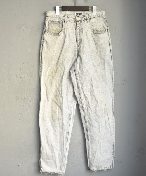 VINTAGE(ヴィンテージ)の「【ヴィンテージ古着】80's UNION BAY アイスウォッシュ テーパード デニムパンツ(デニムパンツ・メンズ・ホワイト・MEDIUM)」の4枚目の写真