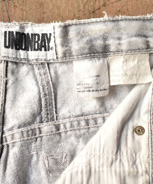 VINTAGE(ヴィンテージ)の「【ヴィンテージ古着】80's UNION BAY アイスウォッシュ テーパード デニムパンツ(デニムパンツ・メンズ・ホワイト・MEDIUM)」の9枚目の写真