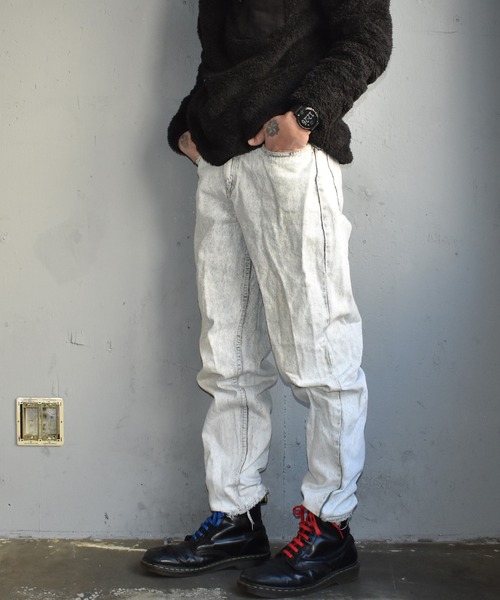 VINTAGE(ヴィンテージ)の「【ヴィンテージ古着】80's UNION BAY アイスウォッシュ テーパード デニムパンツ(デニムパンツ・メンズ・ホワイト・MEDIUM)」の3枚目の写真