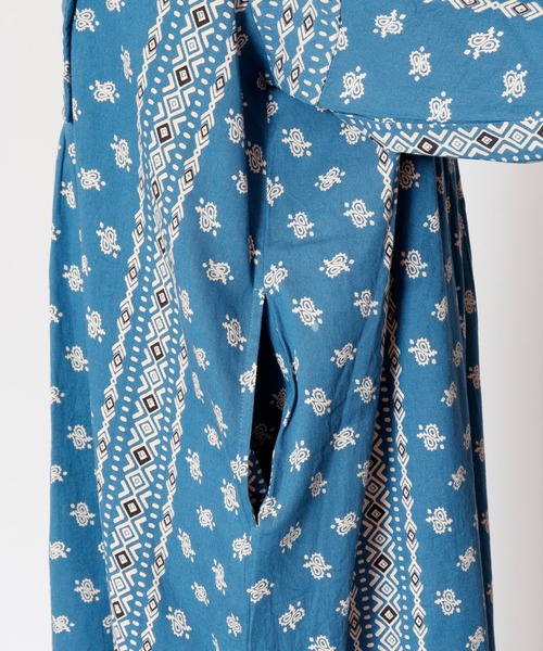 チャイハネ(チャイハネ)の「【チャイハネ】バンダナ柄ティアードワンピース(ワンピース・レディース・ベージュ/ブルー/オレンジ・FREE)」の20枚目の写真