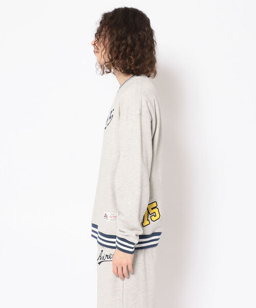 AVIREX(アヴィレックス)の「【直営店限定】ベースボール リブライン クルーネック スウェット / BASEBALL RIB LINE CREW NECK SWEAT / アヴィレックス / AVIREX(スウェット・メンズ・ブラック/ライトグレー・MEDIUM/LARGE/X-LARGE/XX-LARGE)」の14枚目の写真