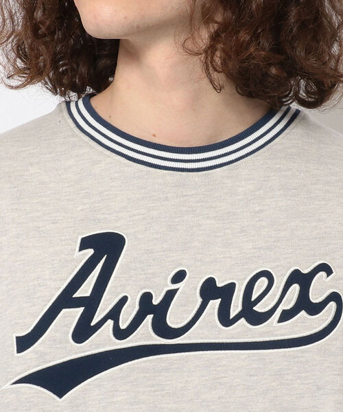 AVIREX(アヴィレックス)の「【直営店限定】ベースボール リブライン クルーネック スウェット / BASEBALL RIB LINE CREW NECK SWEAT / アヴィレックス / AVIREX(スウェット・メンズ・ブラック/ライトグレー・MEDIUM/LARGE/X-LARGE/XX-LARGE)」の16枚目の写真