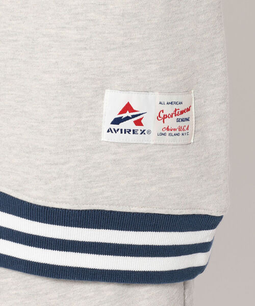 AVIREX(アヴィレックス)の「【直営店限定】ベースボール リブライン クルーネック スウェット / BASEBALL RIB LINE CREW NECK SWEAT / アヴィレックス / AVIREX(スウェット・メンズ・ブラック/ライトグレー・MEDIUM/LARGE/X-LARGE/XX-LARGE)」の20枚目の写真
