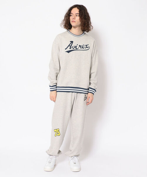 AVIREX(アヴィレックス)の「【直営店限定】ベースボール リブライン クルーネック スウェット / BASEBALL RIB LINE CREW NECK SWEAT / アヴィレックス / AVIREX(スウェット・メンズ・ブラック/ライトグレー・MEDIUM/LARGE/X-LARGE/XX-LARGE)」の22枚目の写真