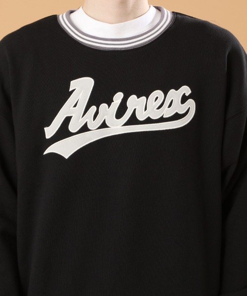 AVIREX(アヴィレックス)の「【直営店限定】ベースボール リブライン クルーネック スウェット / BASEBALL RIB LINE CREW NECK SWEAT / アヴィレックス / AVIREX(スウェット・メンズ・ブラック/ライトグレー・MEDIUM/LARGE/X-LARGE/XX-LARGE)」の8枚目の写真