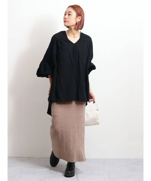 Ungrid（アングリッド）の「スリーブタックボリュームブラウス（シャツ/ブラウス・レディース・ブラック/オフホワイト/イエロー・FREE）」の17枚目の写真