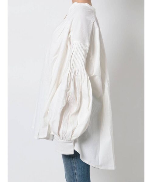 Ungrid（アングリッド）の「スリーブタックボリュームブラウス（シャツ/ブラウス・レディース・ブラック/オフホワイト/イエロー・FREE）」の7枚目の写真