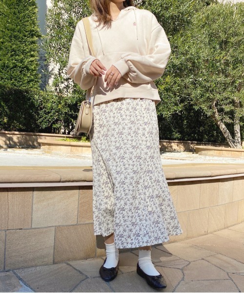 apres jour（アプレジュール）の「スリットネックパーカー【ZOZOTOWN限定アイテム】（パーカー・レディース・ピンク/アイボリー/ナチュラル・X-LARGE/フリー）」の11枚目の写真