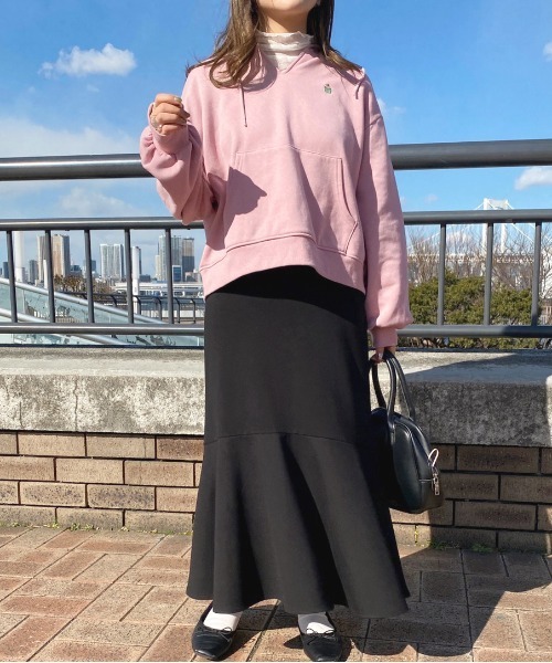 apres jour（アプレジュール）の「スリットネックパーカー【ZOZOTOWN限定アイテム】（パーカー・レディース・ピンク/アイボリー/ナチュラル・X-LARGE/フリー）」の7枚目の写真