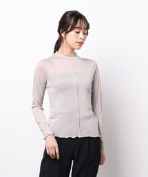 ehka sopo | シアーハイネックカットソー(Tシャツ/カットソー)