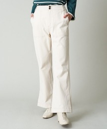 (SET UP対応) デニムライクカラーフレアパンツ