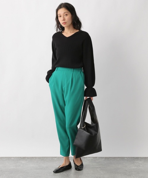 LEPSIM（レプシィム）の「12ゲージキリカエリブニット　259281（ニット/セーター・レディース・ブラック/グレイッシュベージュ/ライトブルー・LARGE/MEDIUM）」の13枚目の写真