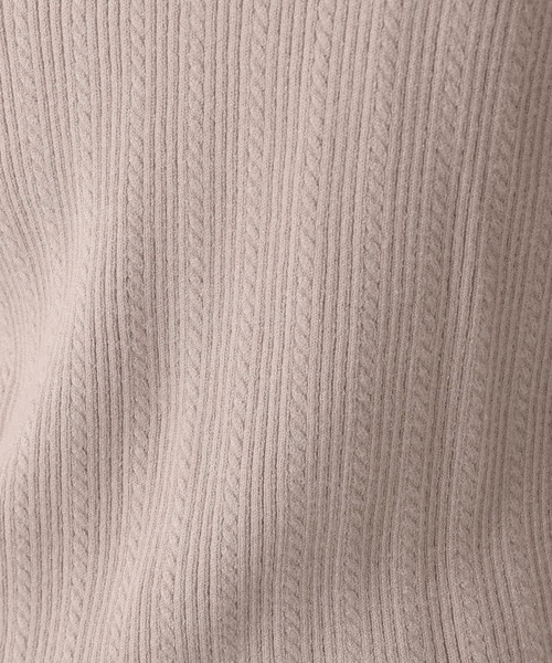 LEPSIM（レプシィム）の「12ゲージキリカエリブニット　259281（ニット/セーター・レディース・ブラック/グレイッシュベージュ/ライトブルー・LARGE/MEDIUM）」の9枚目の写真