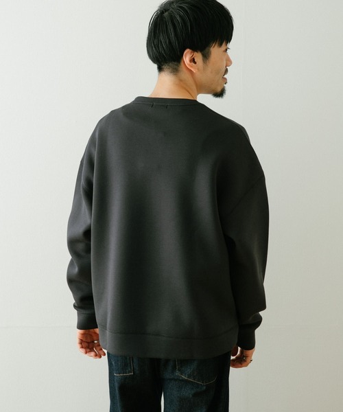 ITEMS URBANRESEARCH(アイテムズ アーバンリサーチ)の「カノコダンボール クルーネックプルオーバー(スウェット・メンズ・ダークグレー/グレー系その他/ブラック・MEDIUM/LARGE)」の5枚目の写真