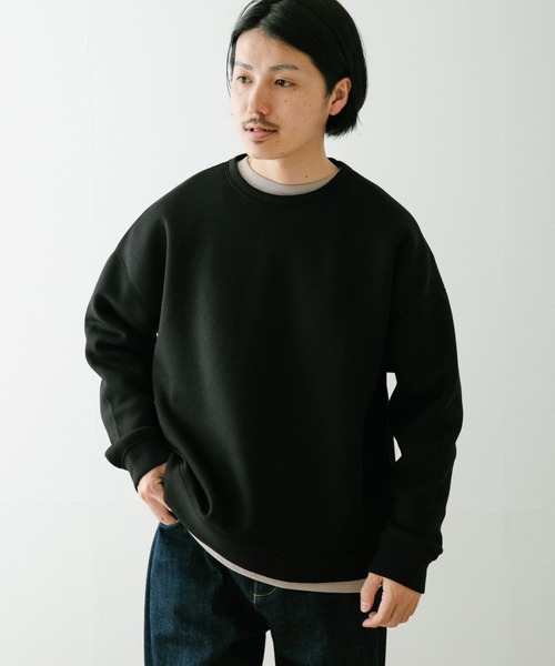 ITEMS URBANRESEARCH(アイテムズ アーバンリサーチ)の「カノコダンボール クルーネックプルオーバー(スウェット・メンズ・ダークグレー/グレー系その他/ブラック・MEDIUM/LARGE)」の13枚目の写真
