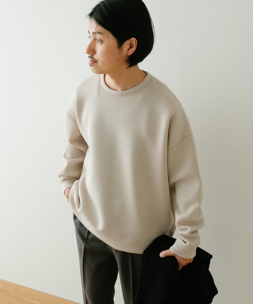 ITEMS URBANRESEARCH(アイテムズ アーバンリサーチ)の「カノコダンボール クルーネックプルオーバー(スウェット・メンズ・ダークグレー/グレー系その他/ブラック・MEDIUM/LARGE)」の17枚目の写真