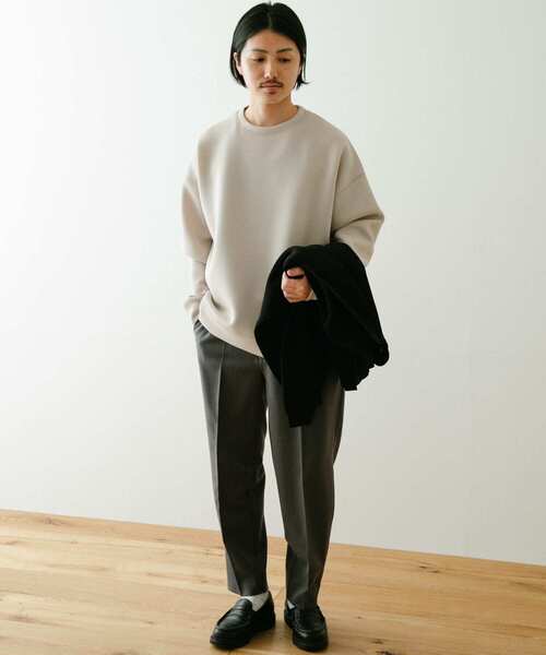 ITEMS URBANRESEARCH(アイテムズ アーバンリサーチ)の「カノコダンボール クルーネックプルオーバー(スウェット・メンズ・ダークグレー/グレー系その他/ブラック・MEDIUM/LARGE)」の19枚目の写真