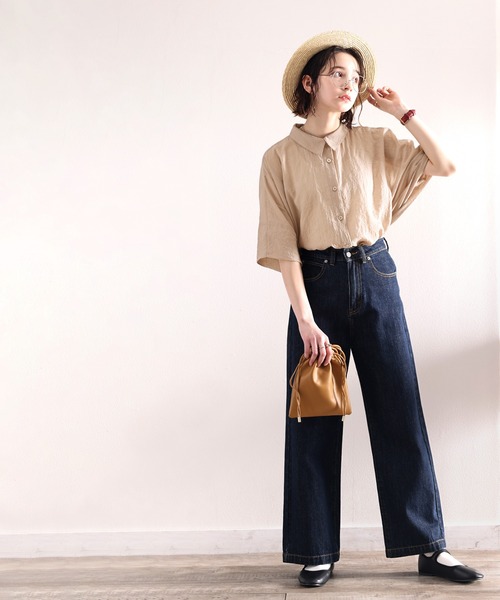 classicalelf(クラシカルエルフ)の「シアーに揺れる。大人のゆったりシアー素材ブラウス(シャツ/ブラウス・レディース・ホワイト/ライトグレー/ブラック/グレイッシュベージュ・MEDIUM/X-LARGE)」の11枚目の写真