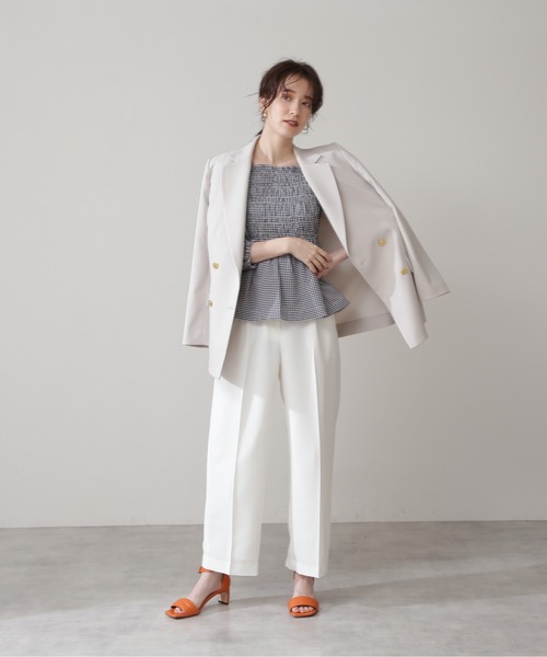 N.（N. Natural Beauty Basic）（エヌエヌナチュラルビューティーベーシック）の「◆ステッチベルトストラップサンダル（サンダル・レディース・ホワイト/ブラック/オレンジ・22.5/23.5/24.5）」の6枚目の写真