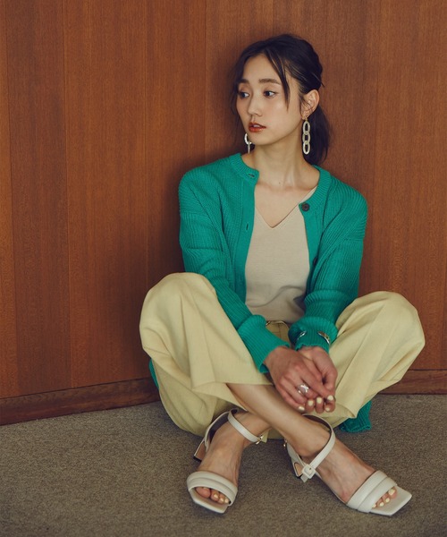 N.（N. Natural Beauty Basic）（エヌエヌナチュラルビューティーベーシック）の「◆ステッチベルトストラップサンダル（サンダル・レディース・ホワイト/ブラック/オレンジ・22.5/23.5/24.5）」の15枚目の写真