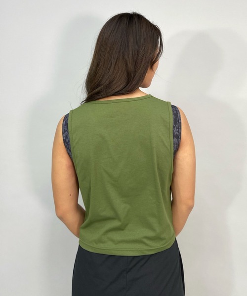 Hurley (ハーレー)の「Hurley/ハーレー 水陸両用ワンポイントロゴショート丈タンクトップ/ラッシュガードタンクトップ WSL2200002(タンクトップ・レディース・ホワイト/ブラック/カーキ・S/M)」の19枚目の写真