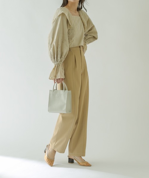 ROROL(ロロル)の「ROROL スクエアミニショルダー(ショルダーバッグ・レディース・ブラック/オフホワイト/キャメル・ONE SIZE)」の5枚目の写真